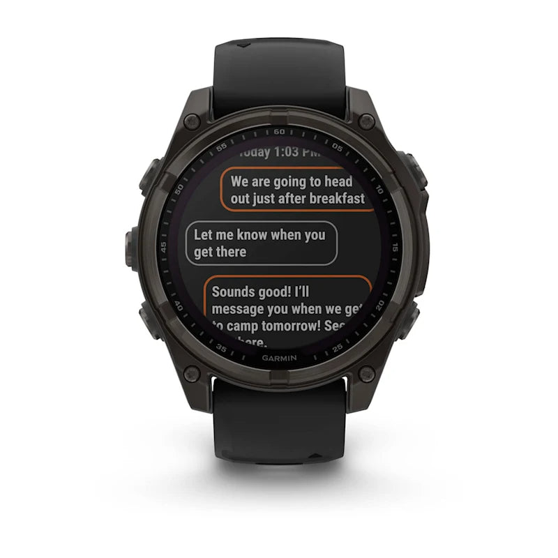 Garmin Fenix 8 Solar Sapphire – GPS-Smartwatch – 47 mm, 1,3", GPS, Saphirglas, 100 m, Schwarz, Sportarmband