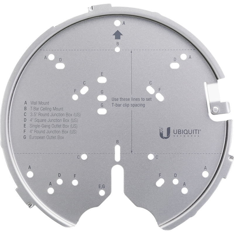 Ubiquiti Rack-Montagekit – für UAP-AC-PRO, UAP-AC-HD, UAP-AC-SHD, Aluminium