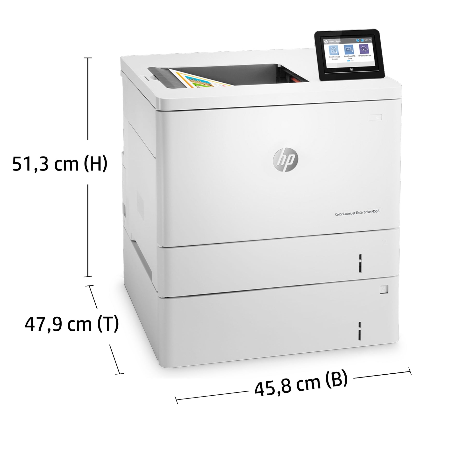 HP LaserJet Enterprise M555 x – A4, Duplex, 1200 × 1200 dpi