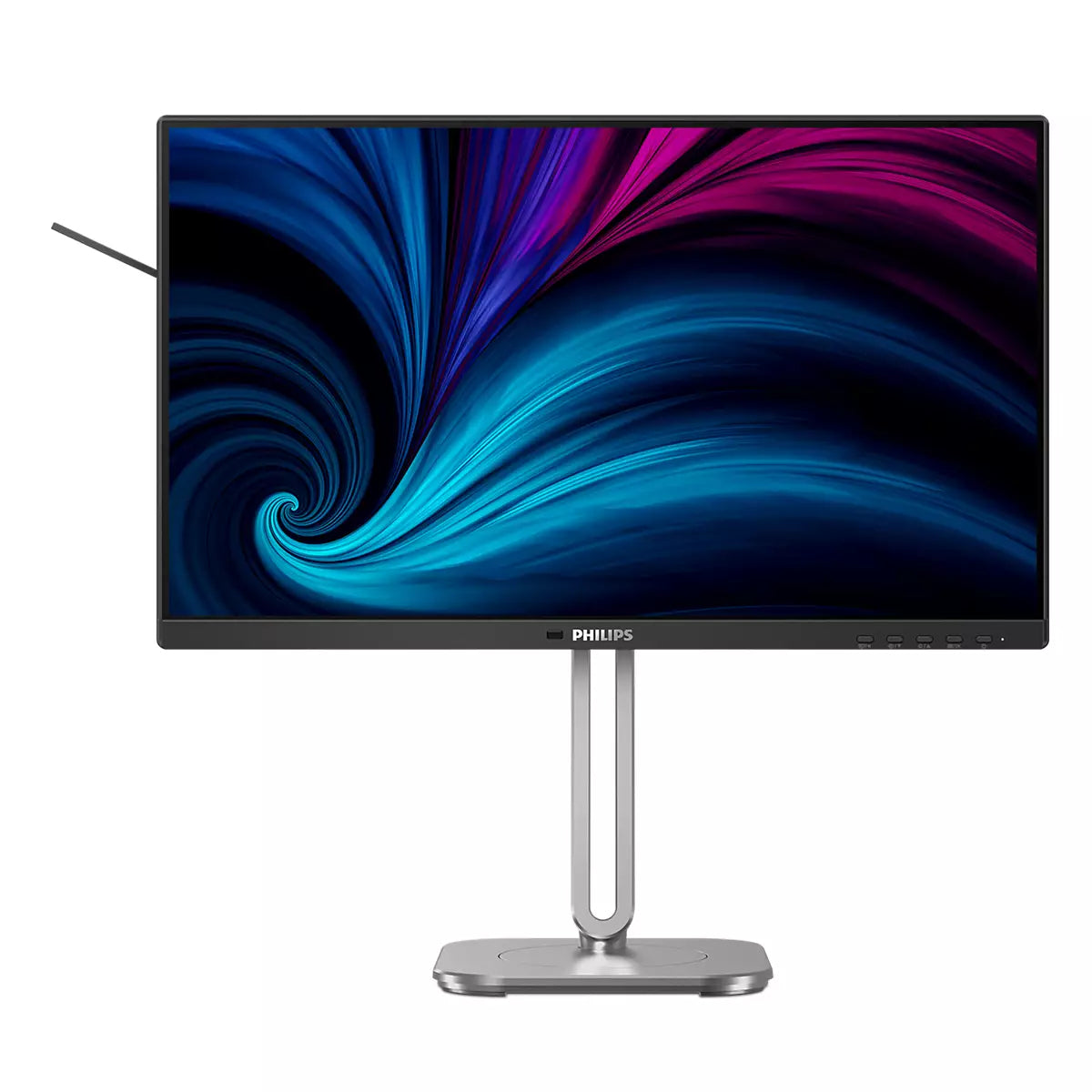 Philips 24B2U4301/00 – Monitor, 23,8", 300 cd/m², höhenverstellbar, USB-Hub, Lautsprecher, Daisy Chain, Grau