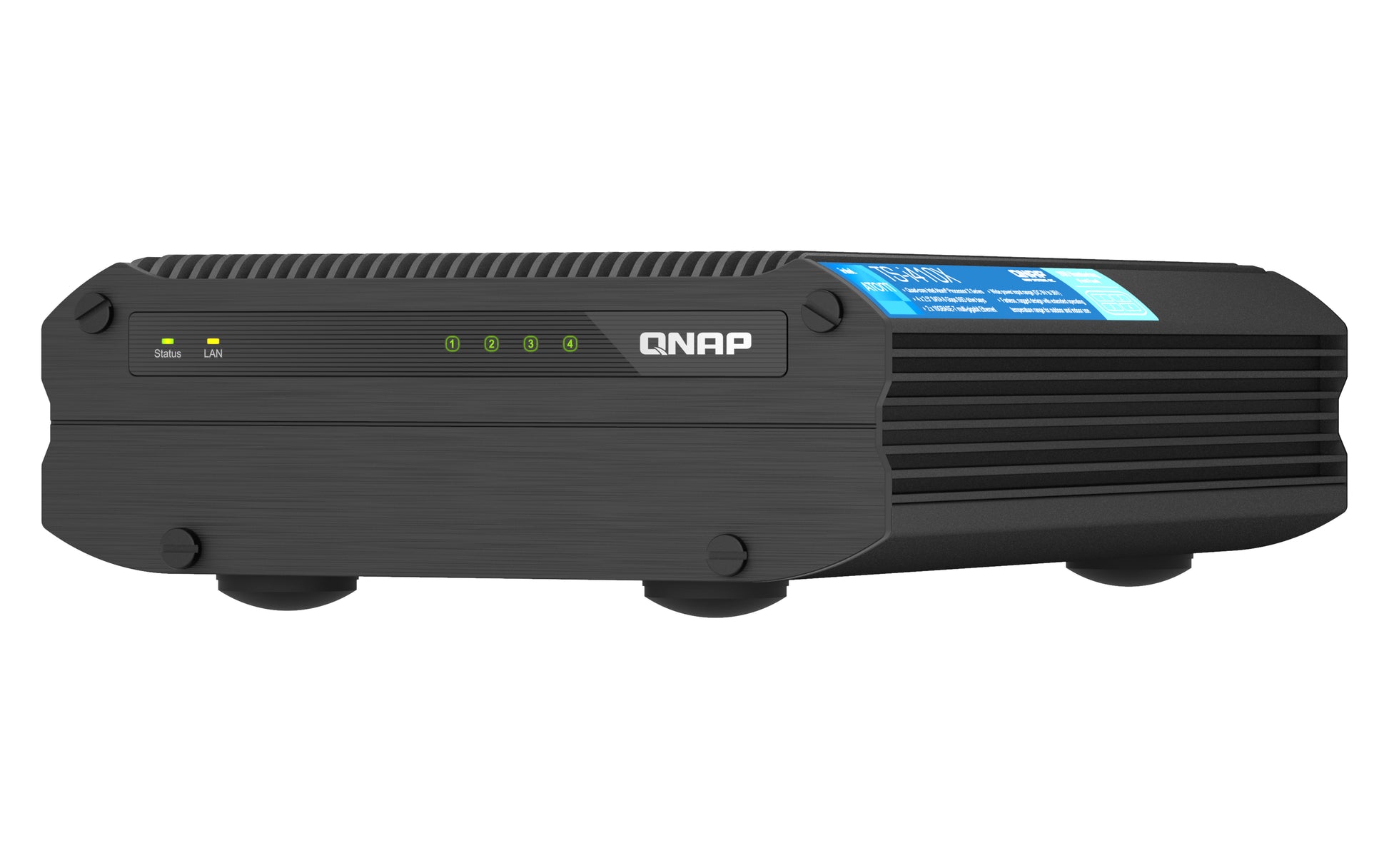 QNAP TS TS-I410X Speichergerät – Ethernet, Schwarz