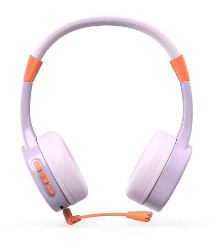 Hama Teens Guard II – On-Ear Headset – Bluetooth, Lautstärkebegrenzung 85 dB – Lila/Orange – bis 50 h