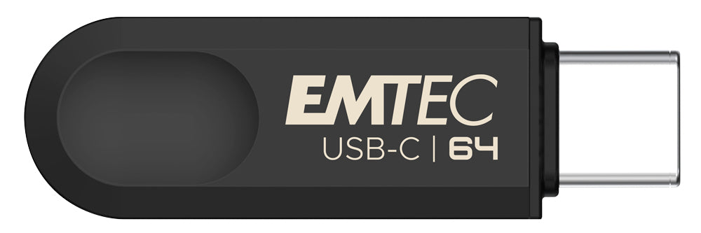 Emtec C280 USB-Stick – 64 GB, USB 3.2, drehbarer Verschluss