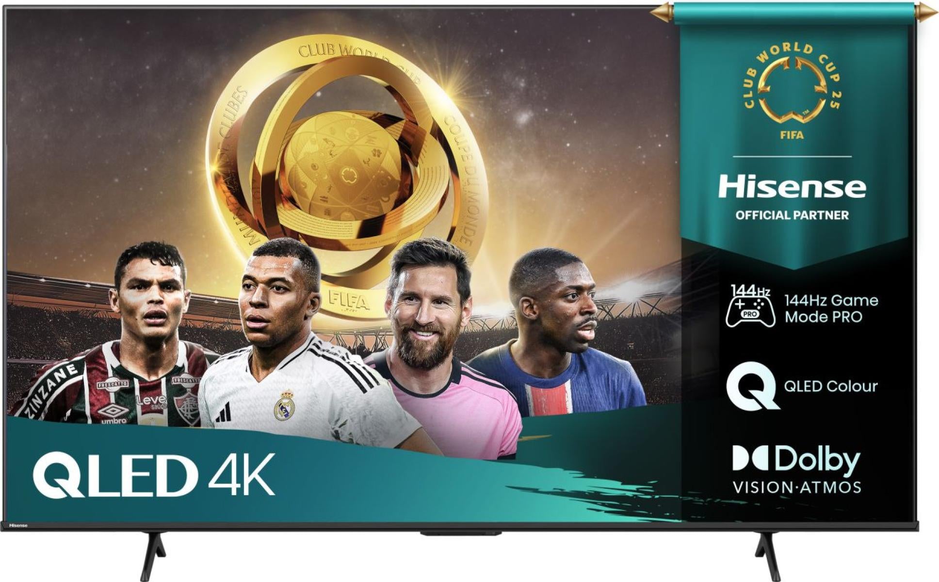 Hisense 55E77Q PRO – 55" TV – 4K UHD – QLED – VIDAA – 144 Hz – 330 cd/m² – Dolby Vision, HDR10, HDR10+