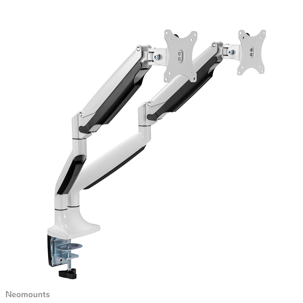 Neomounts Monitorarm, Dual, Klemme/Durchführung, bis 32", VESA 75 × 75/100 × 100 mm, 9 kg, Gasfeder