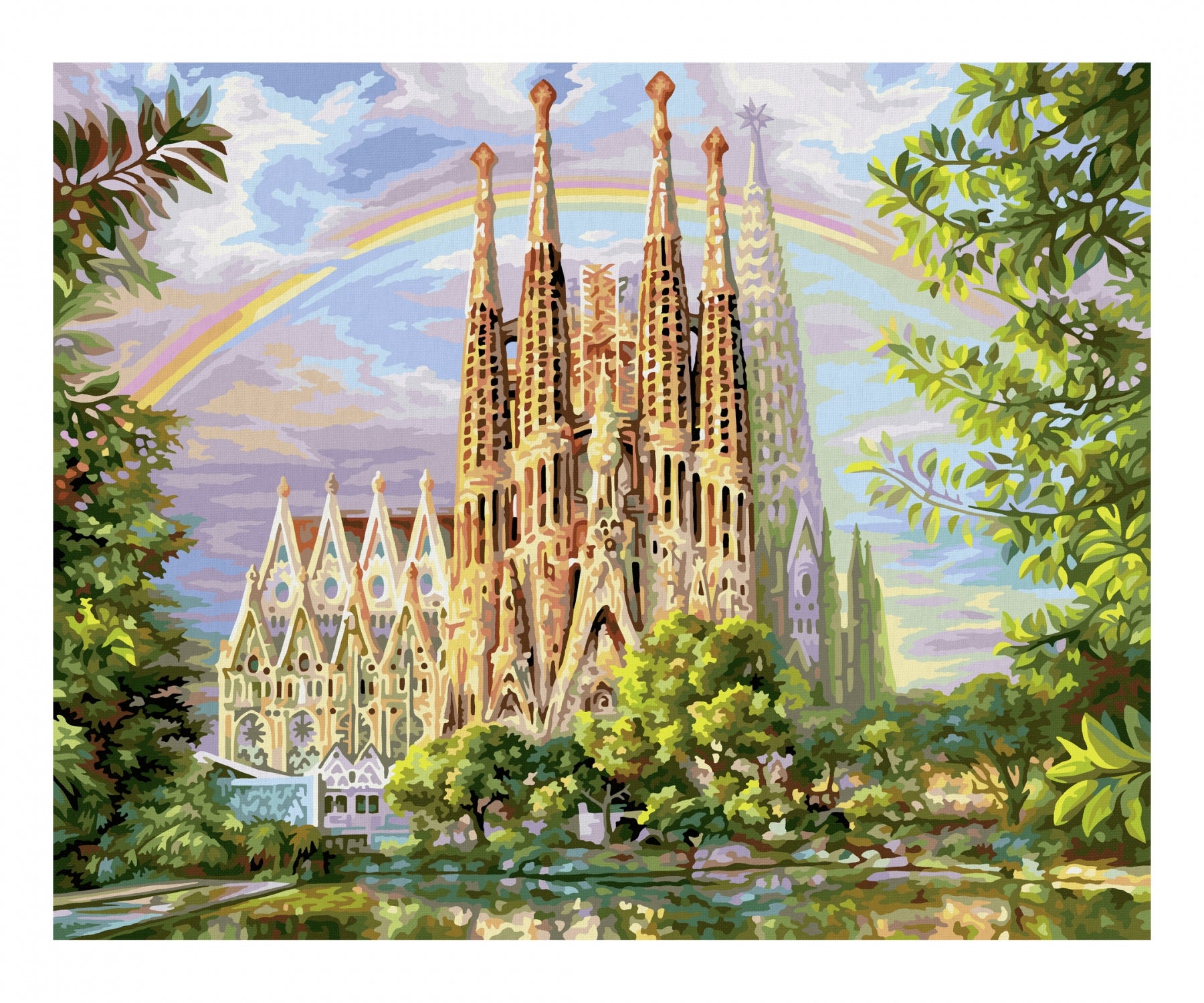 Schipper Malen-nach-Zahlen-Set Sagrada Familia – 40 × 50 cm – ab 14 Jahren
