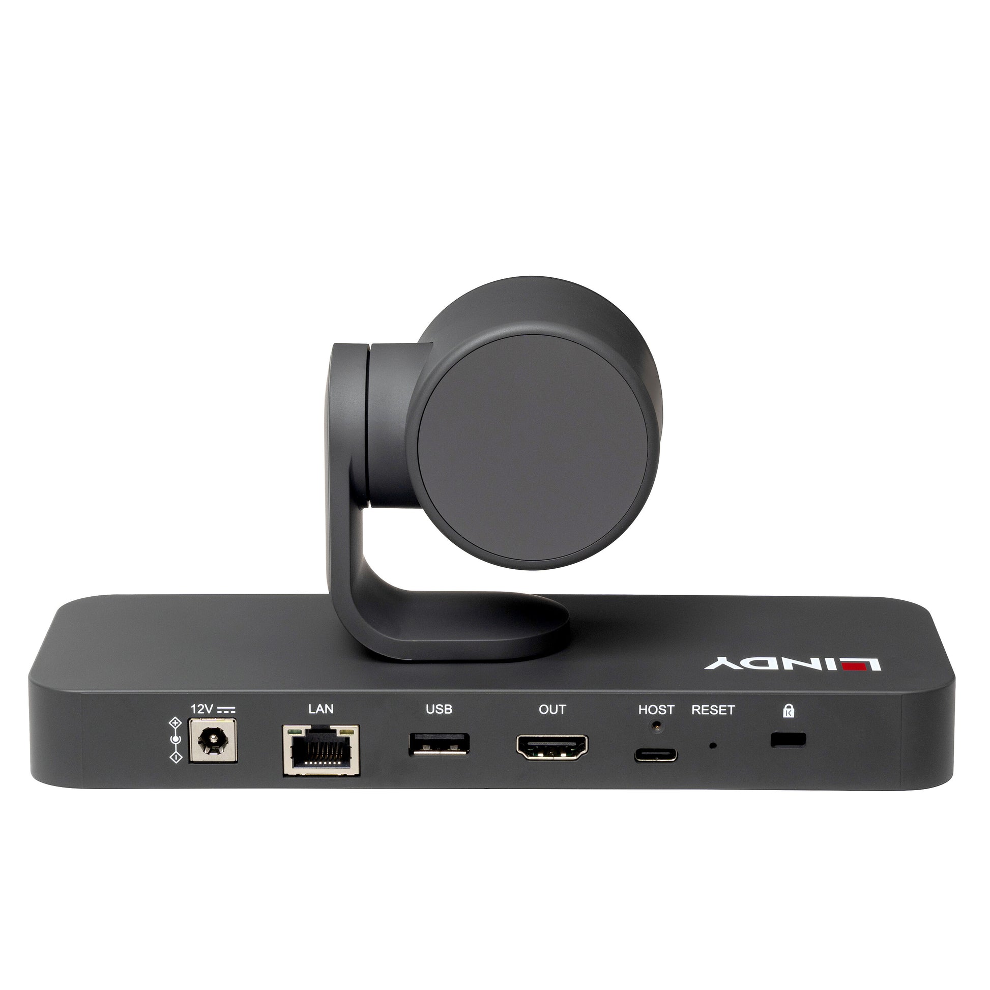 Lindy 38422 – PTZ-Kamera, 4K 30 fps, 3× optischer Zoom, HDMI/IP, schwarz