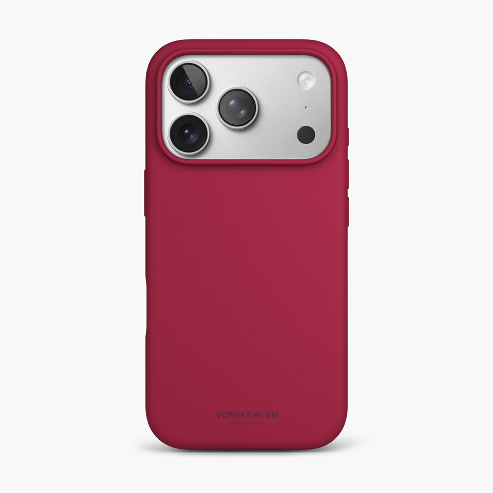 Vonmählen Backcover – für Apple iPhone 17 Pro Max – rot – Silikon – MagSafe-kompatibel, kabelloses Aufladen