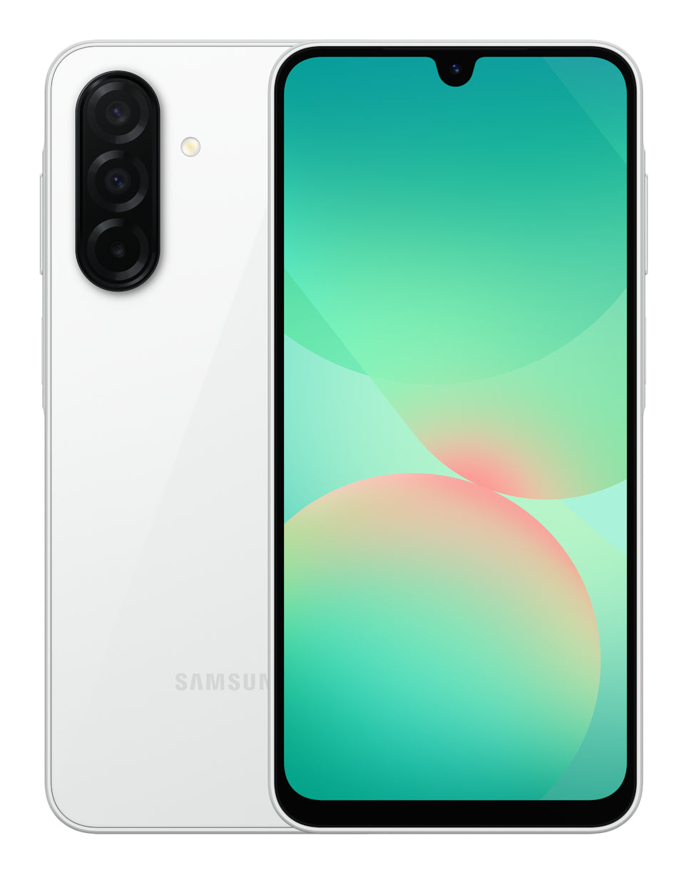 Samsung Galaxy A26 5G – weiss, 6,7", 1080 × 2340, Android 15, 256 GB, 8 GB, Hybride Dual-SIM, 5G, NFC, IP67