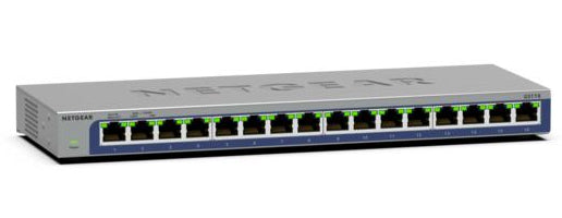 NETGEAR GS116 – Switch – 16×GbE, L2