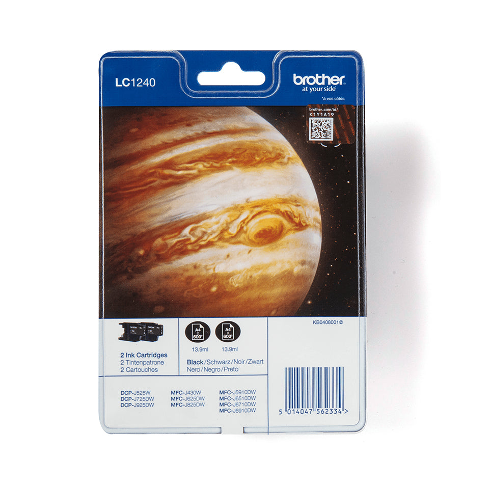 Brother Tintenpatronen-Multipack, Schwarz, 2er-Pack