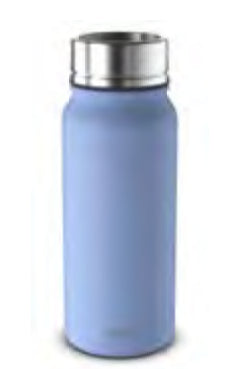 Alfi PURE Isolierflasche 500 ml – doppelwandig 9 h heiss/18 h kalt, Edelstahl, Polar Blue