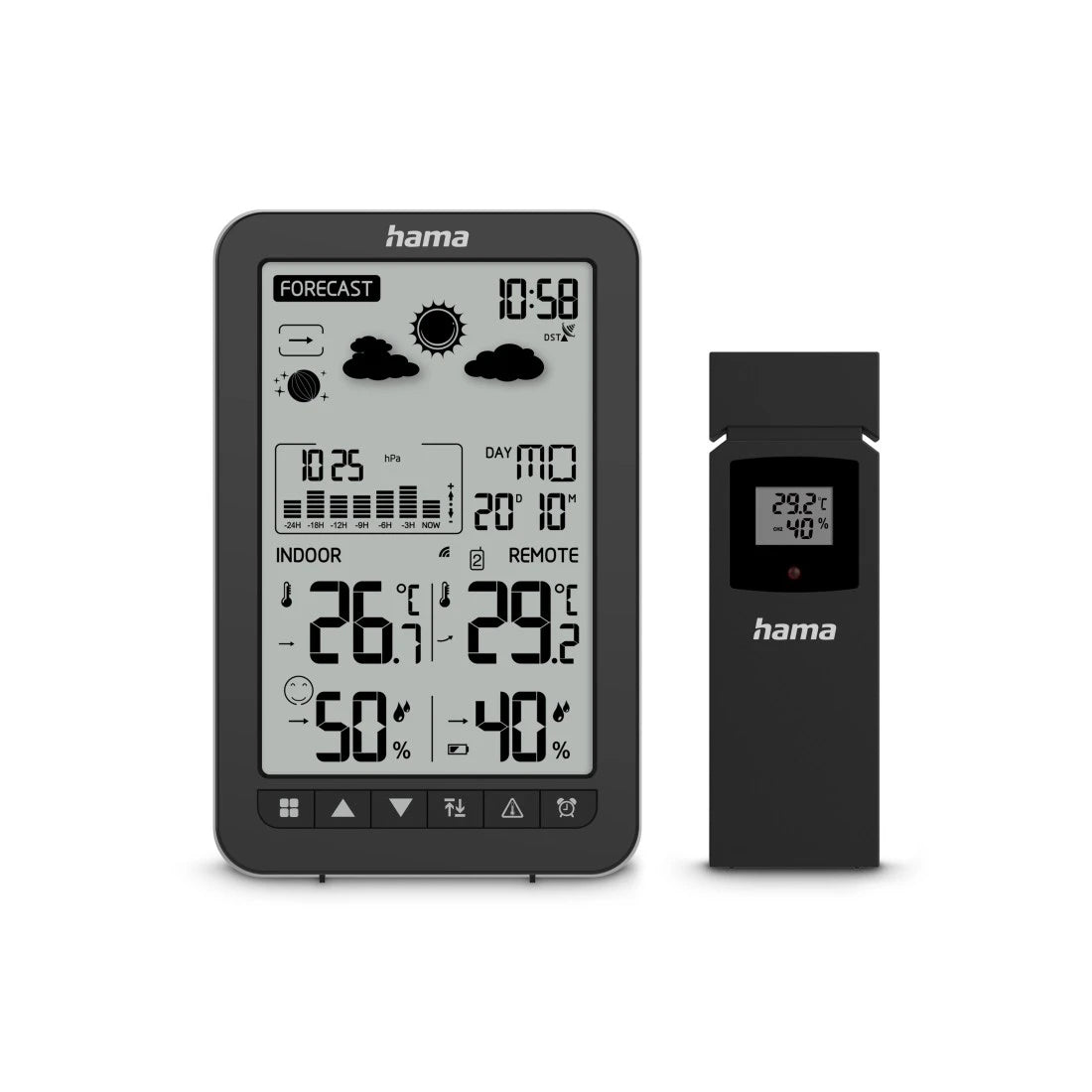 Hama Ko Samui Temperatur-/Feuchtesensor – Kabellos, −40–60 °C, 20–95 %, Innen/Aussen