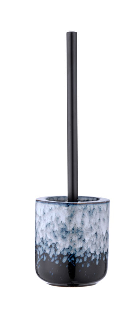 WENKO WC-Bürstenset – Keramik, Blau, H 38 cm, Ø 7,5 cm