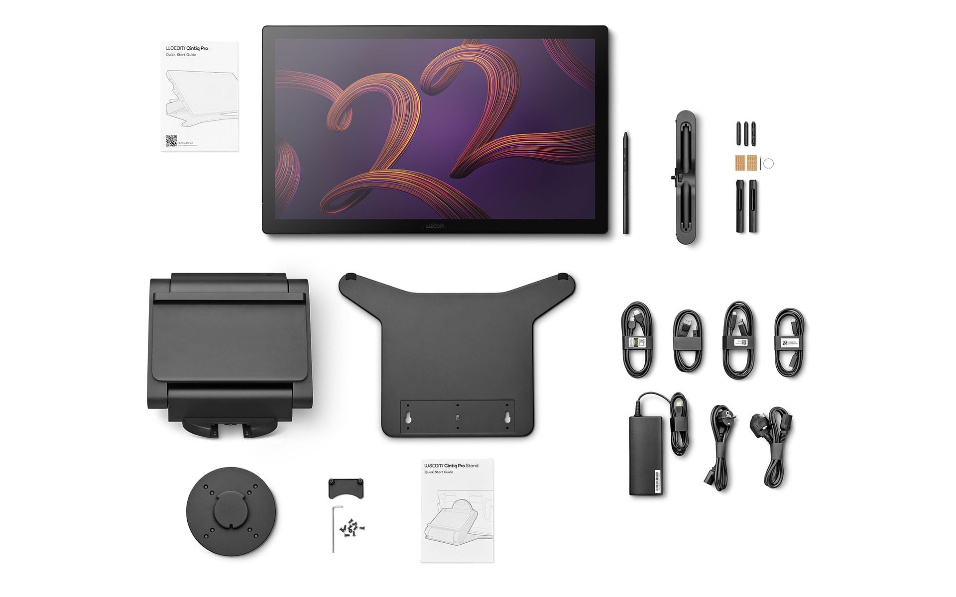 Wacom DTH227K0B-ST – Stift-Display – 55,0" – 3840 × 2160 (UHD 4K) – LCD – Touch – 8k Druckstufen