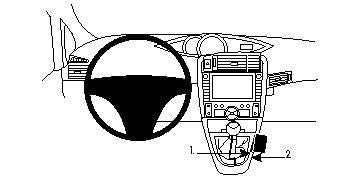 Brodit Auto-Halterung, fahrzeugspezifisch – für Toyota Verso 2009–2019