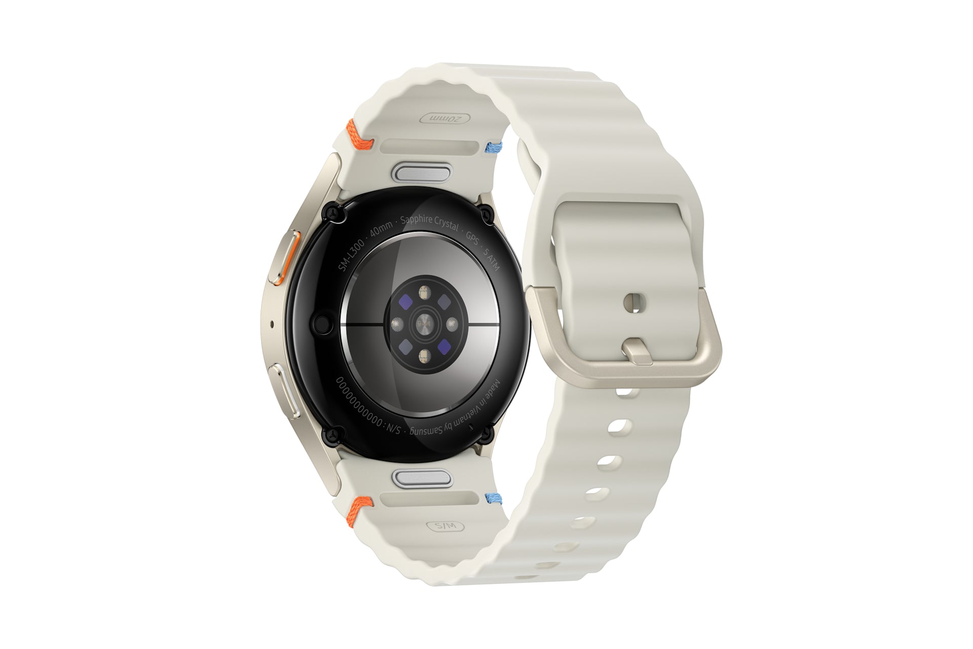 Samsung Galaxy Watch 7 40 mm GPS – Aluminium Cremefarben, S/M, 50 m