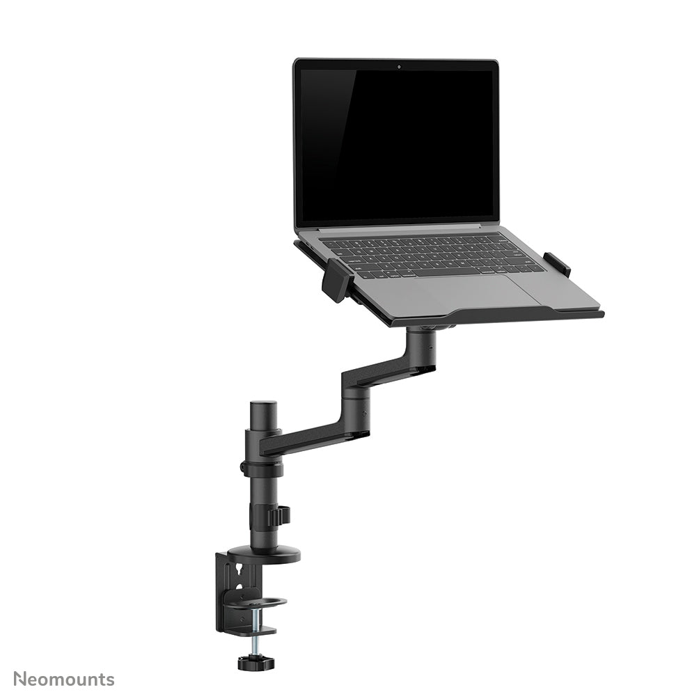 Neomounts Laptop-Arm (Klemme/Durchführung) – für Notebooks bis 17,3" – VESA 100×100, 5 kg – Schwarz