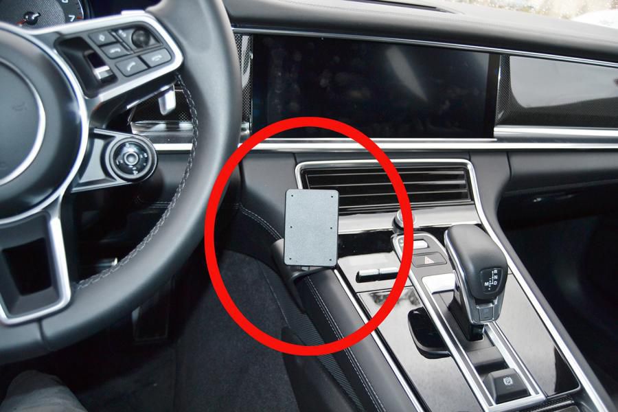 Brodit Auto-Halterung, Autolüftungsmontage, für Smartphone, Navigator, Tablet/UMPC – Schwarz, ABS/Acetal