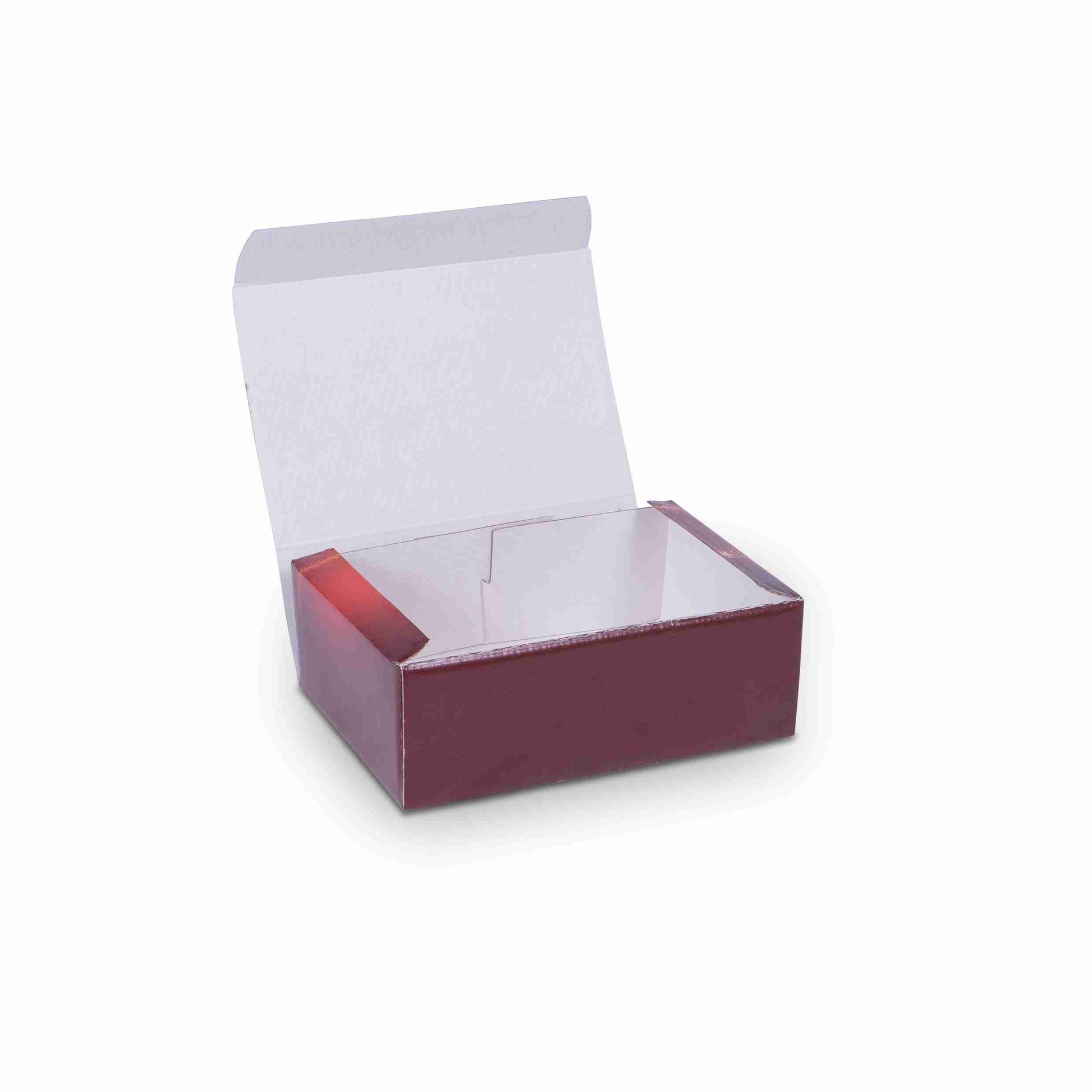 Model Geschenkbox Weihnachtsmotiv Wellpappe rot – 220 × 150 × 75 mm – mit Klappdeckel – 1 Stk., ab 200 Stk.
