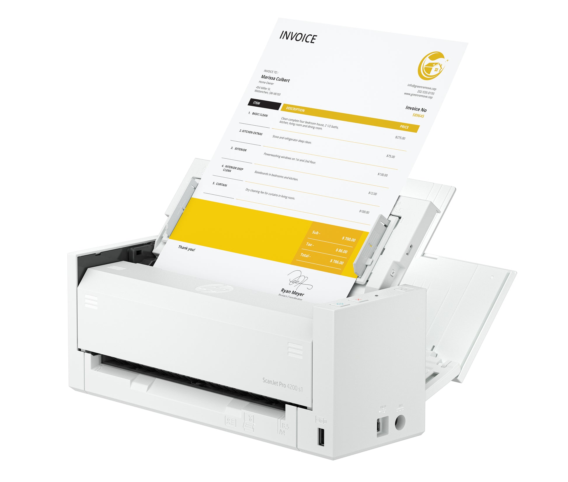 HP Scanjet Pro 4200 S1 – Dokumentenscanner, A4, 600 dpi