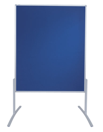 Franken Pinnwand – Filz, Alurahmen – 60 × 190 cm, Blau