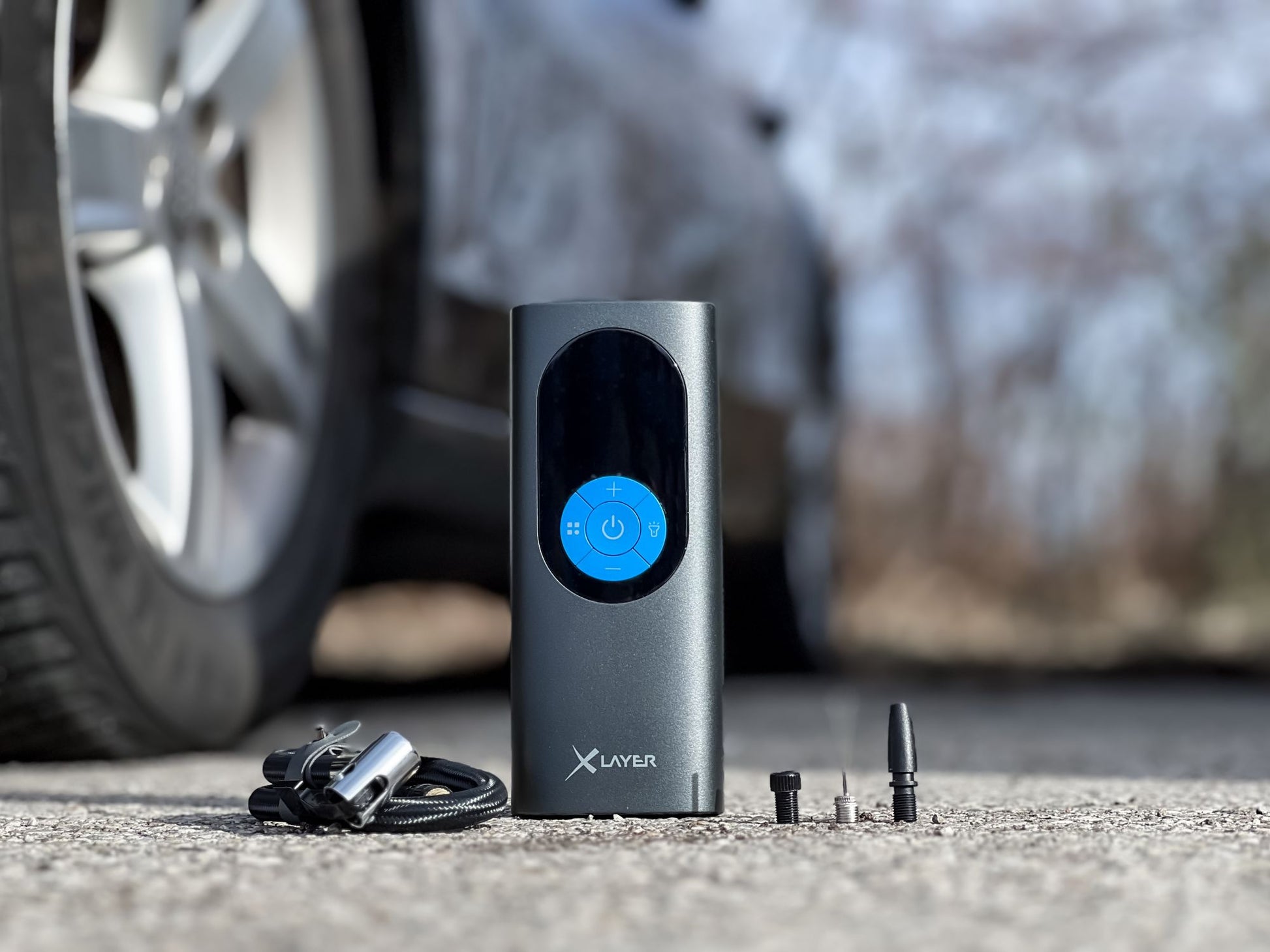 Xlayer Mobile Akkukompressor 2.0 Akku-Luftkompressor – 10,3 bar – 6 Ah – USB-C – inkl. Adapter