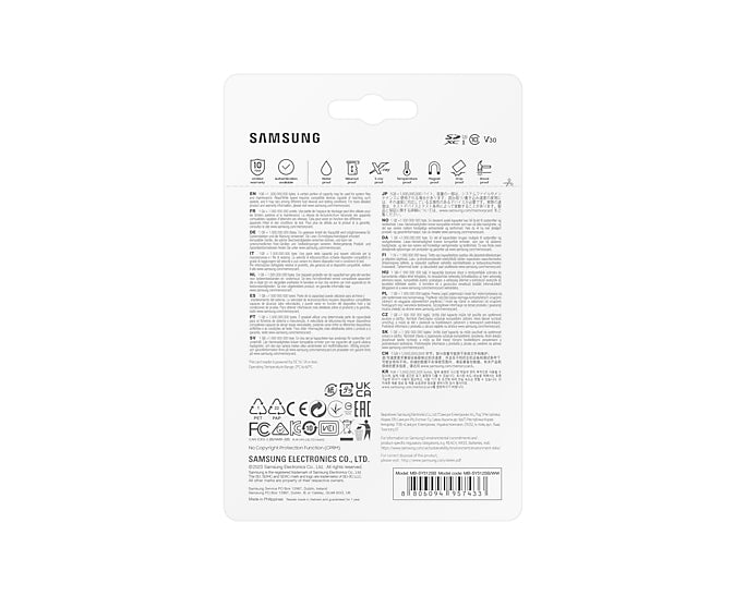 Samsung MB-SY512SB/WW SDXC 512 GB – UHS-I, U3, V30, 200/130 MB/s
