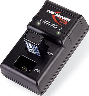 Ansmann Powerline 2 Ladegerät – 0,75 W – für 6HR61, 6F22, 9V E-Block