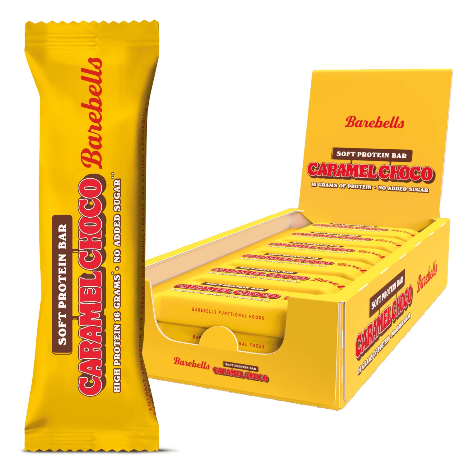 Barebells Protein-Riegel – Karamell & Schokolade – 12 × 55 g