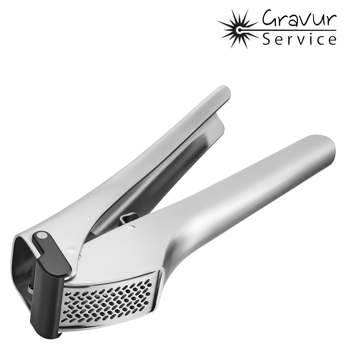 GEFU GARLICO – Knoblauchpresse 3,7 × 20,6 × 6,2 cm, Edelstahl, Silber
