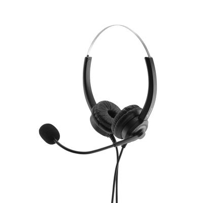 MediaRange MROS304 – Duo Headset – USB – Rauschunterdrückung, Stummschaltung, Lautstärkeregelung – Schwarz