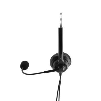 MediaRange MROS304 – Duo Headset – USB – Rauschunterdrückung, Stummschaltung, Lautstärkeregelung – Schwarz