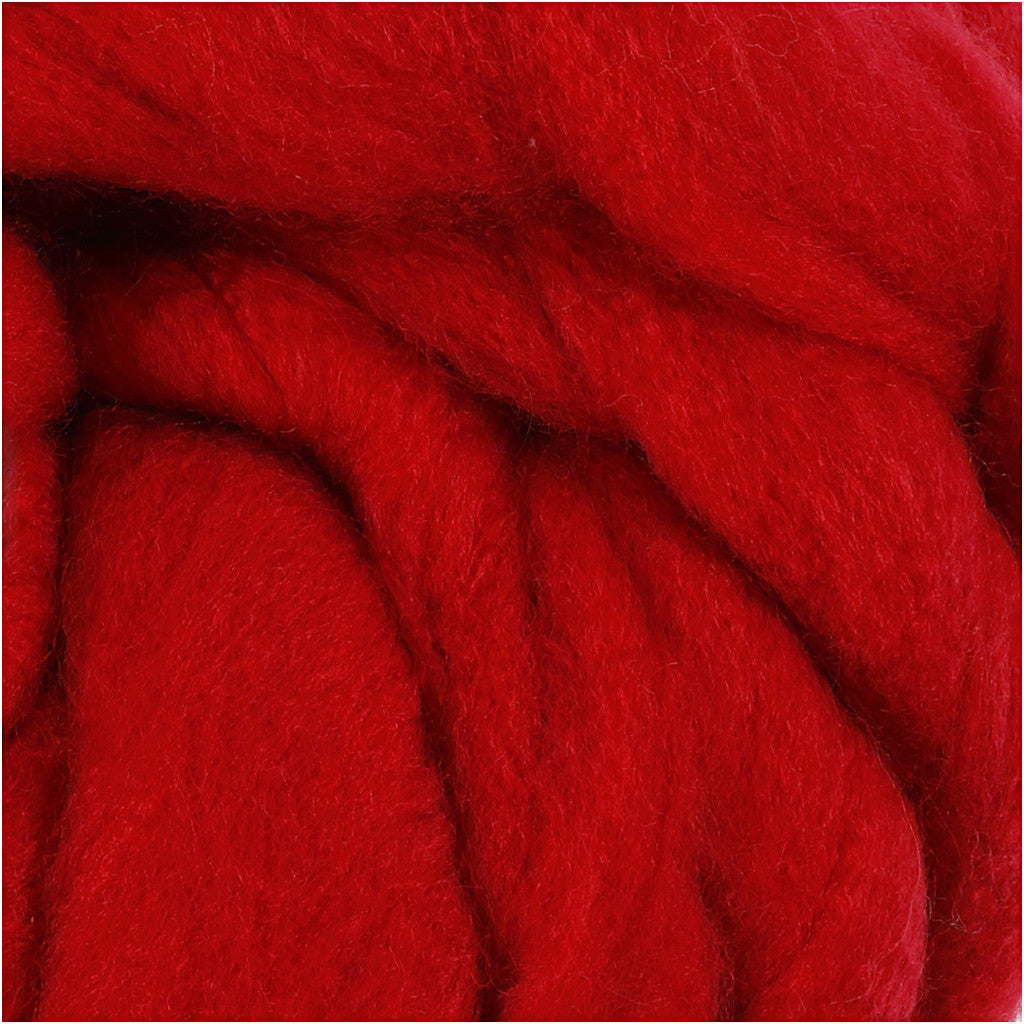 Creativ Company Acrylwolle XL Garn Rot – 300 g, 15 m, Acryl, Nadel 35 mm, 1 Stk.