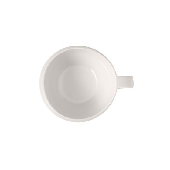 Villeroy & Boch New Moon Kaffeetasse – 0,29 l, Porzellan, Weiss, spülmaschinenfest, mikrowellenfest, 6 Stück