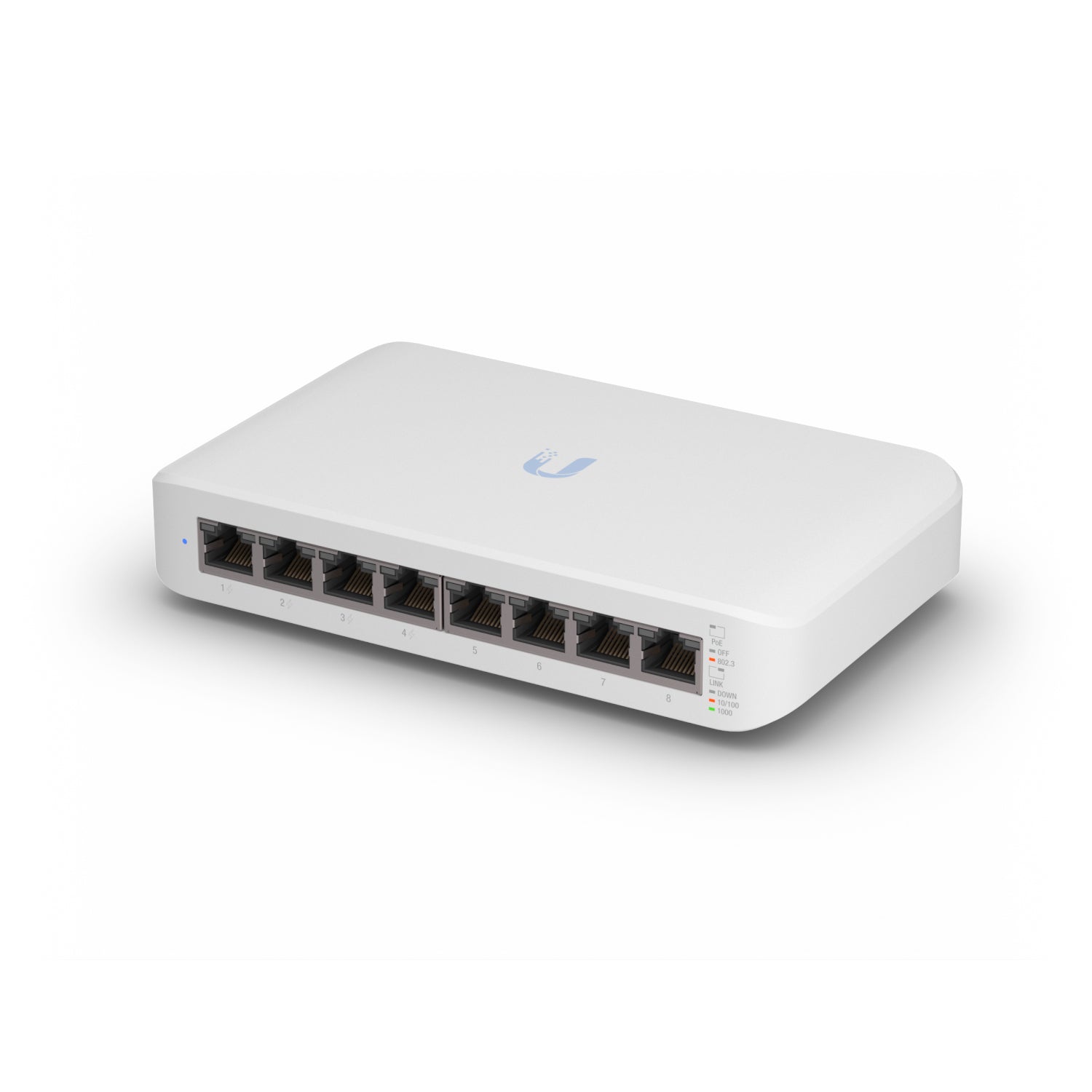 Ubiquiti UniFi Switch Lite 8 PoE – Managed L2 Switch – 8× 1G, 4× PoE+, Wandmontage, lüfterlos