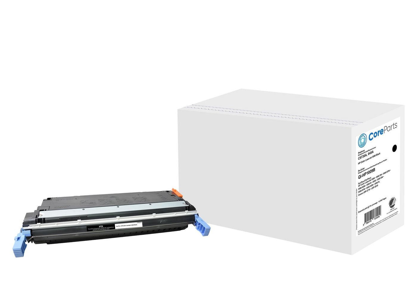 CoreParts Toner C9730A – Schwarz, 13000 Seiten – für HP Color LaserJet 5500 (645A)