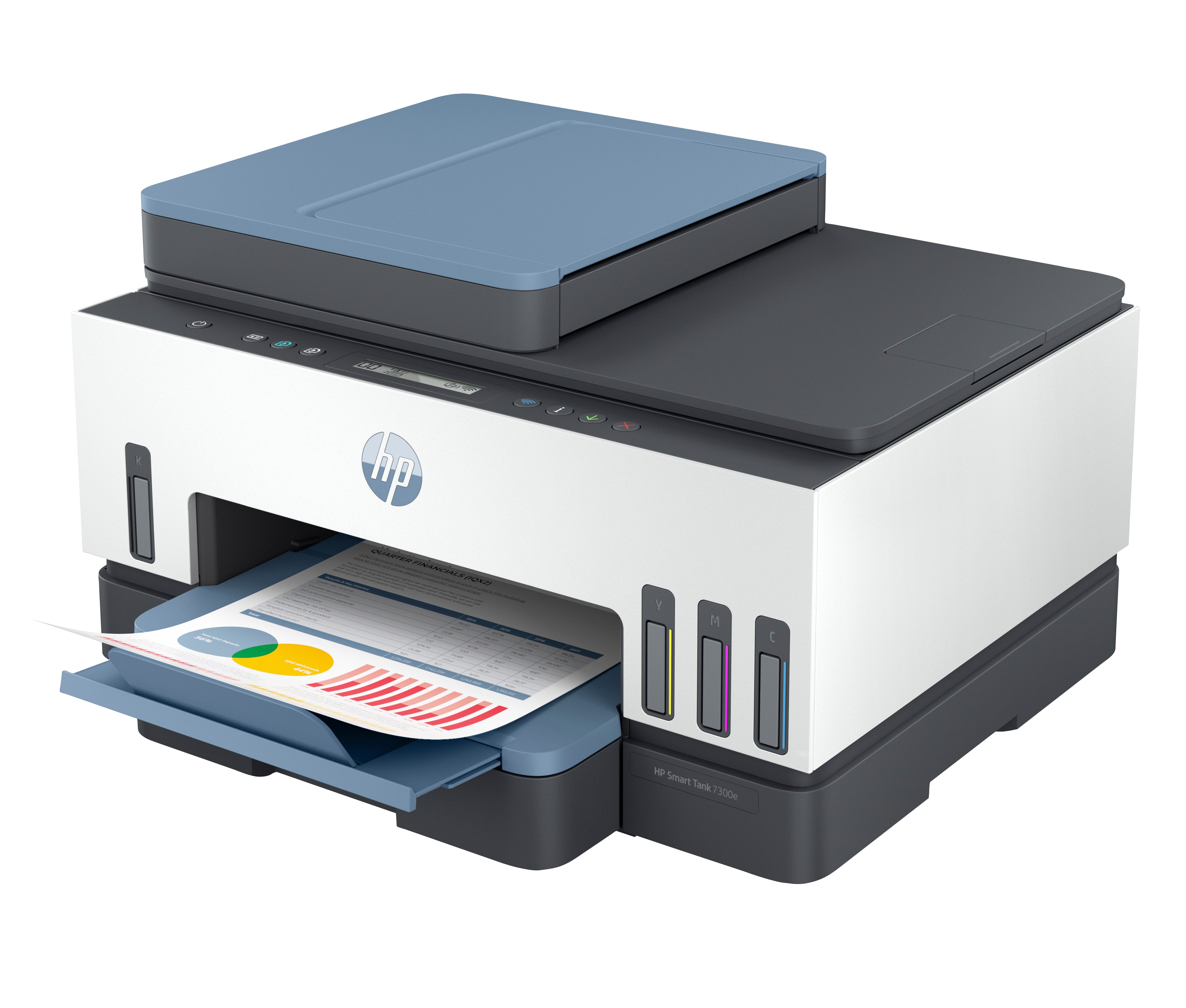 HP SmartTank 7308 – Farbtintenstrahl-Multifunktionsdrucker, A4, 3-in-1, Duplex, ADF, WLAN/LAN, AirPrint
