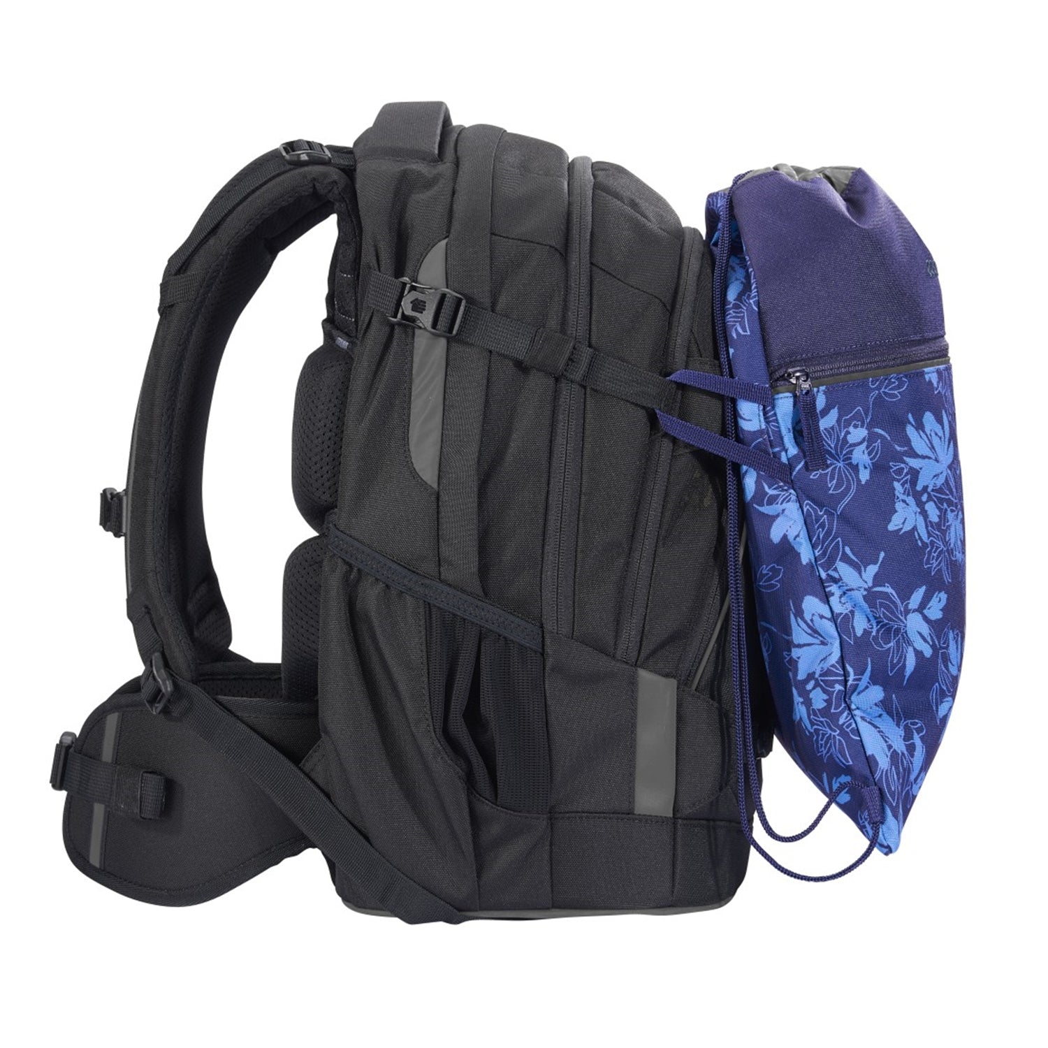 Coocazoo Sportbeutel – 10 l, Motiv Tropical Night, wasserabweisend, 34 × 43 cm