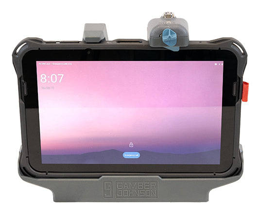 Gamber-Johnson Fahrzeug-Dock für Honeywell ScanPal EDA10A – VESA 75×75, Schraubbefestigung – Schwarz