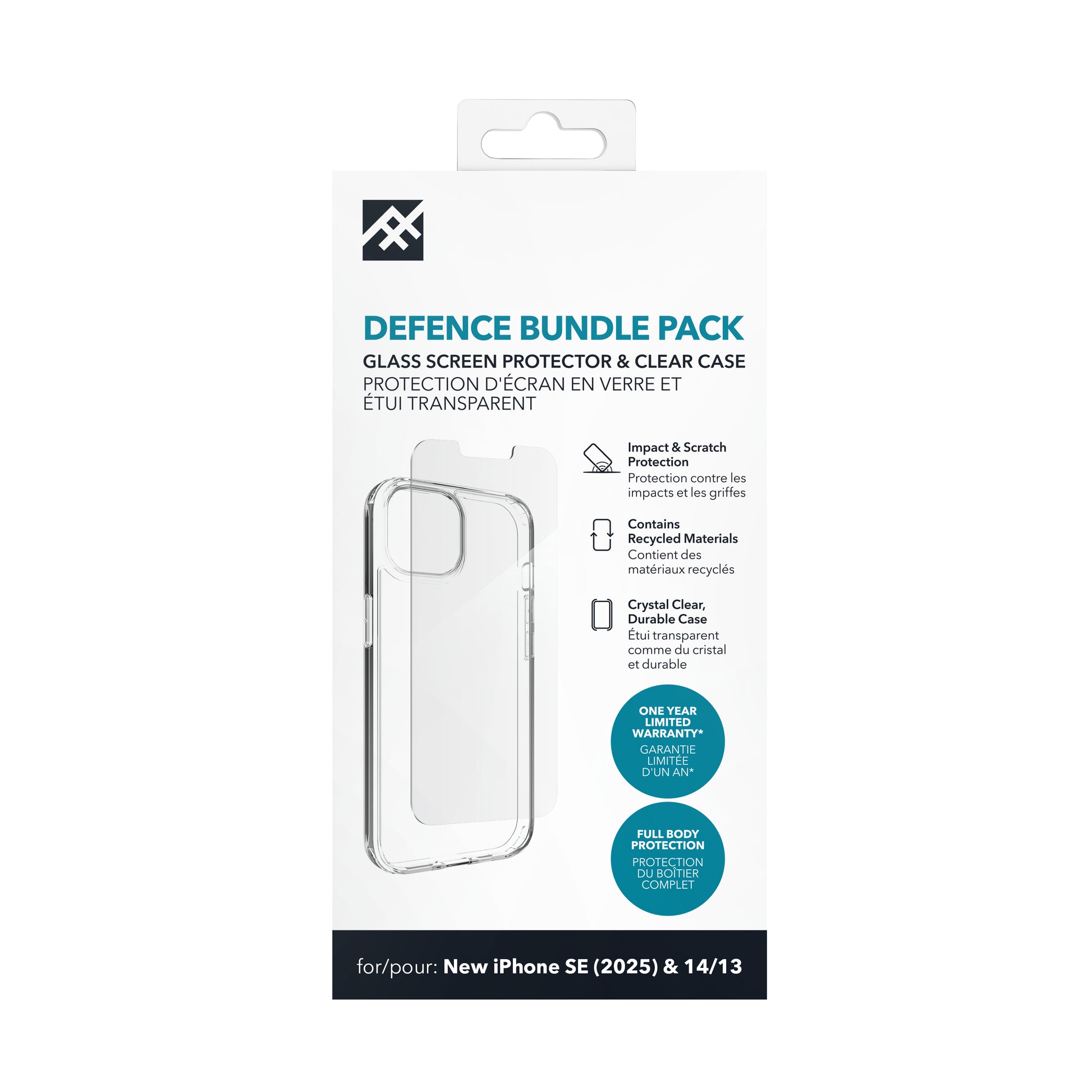 IFROGZ Defence Bundle – Backcover – für Apple iPhone 16e/14/13