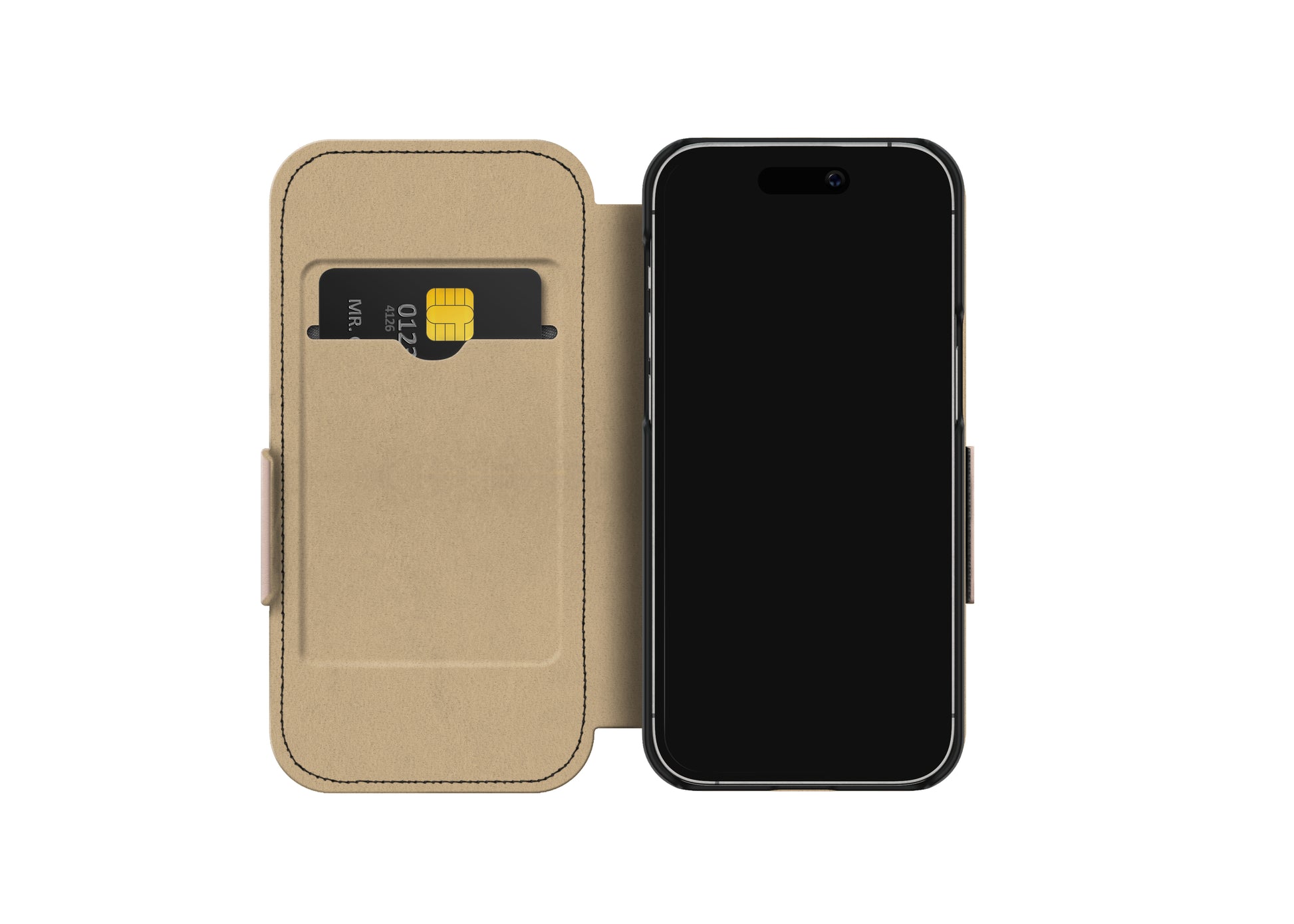 Ideal of Sweden – Booklet-Hülle – für Apple iPhone 15 Pro – rosa – mit Kartenfach, Magnetverschluss