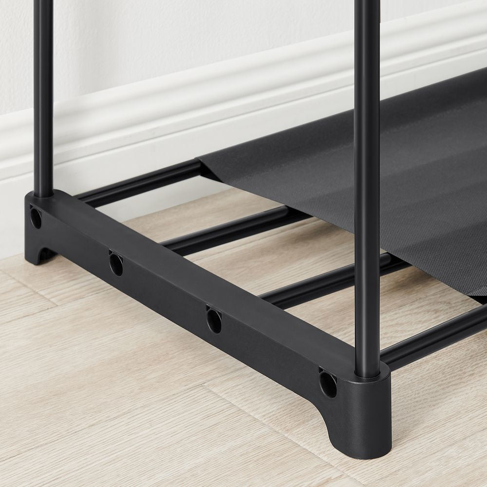 Songmics RYG025B02 Garderobenständer (2 Regale) – Stahl – Schwarz – 1'820 mm