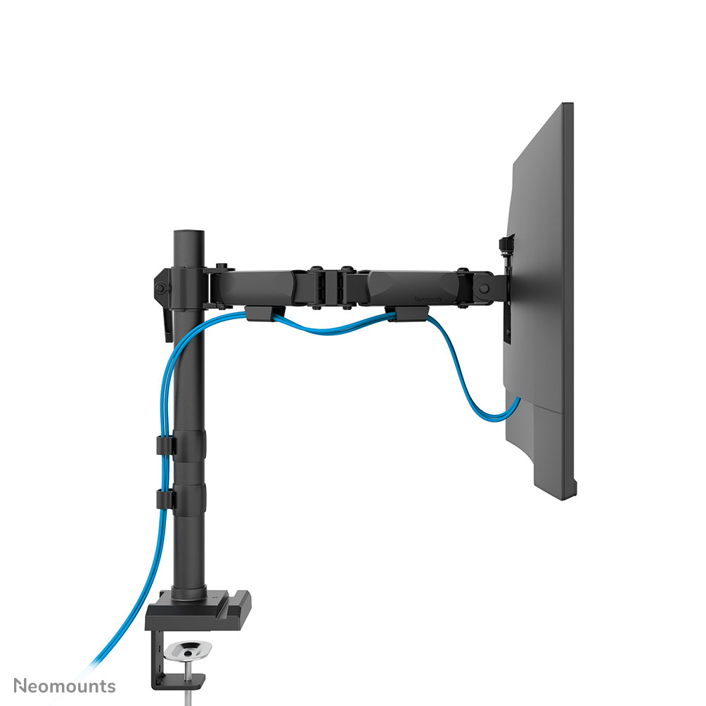 Neomounts DS60-600BL1 Monitorarm – NERO Single, Quick-Fix, Tischklemme