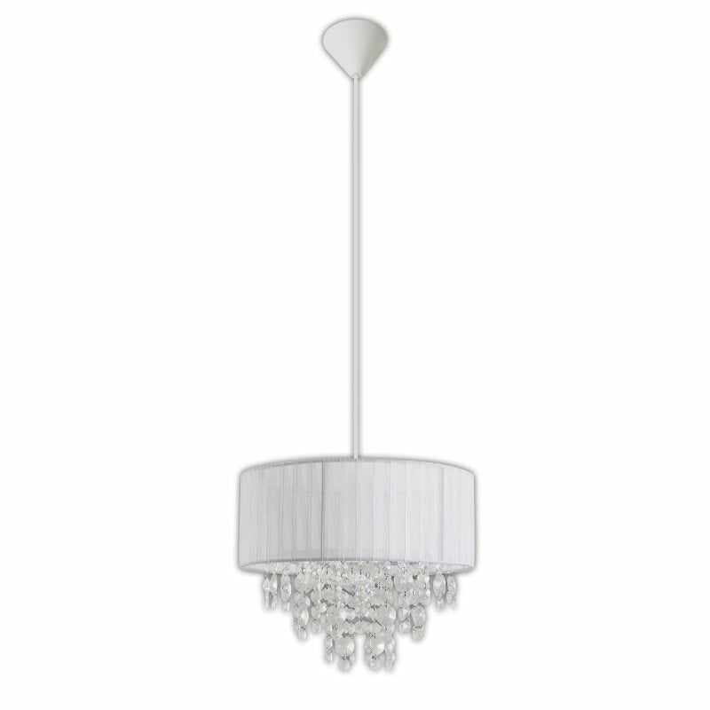 Näve Pendelleuchte – Ø 30 × 23 cm, 40 W, E27-Fassung, Weiss