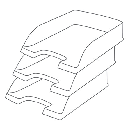 Leitz Recycle – Briefkorb für A4, Kunststoff (recycelt), Schwarz, 255 × 357 × 70 mm