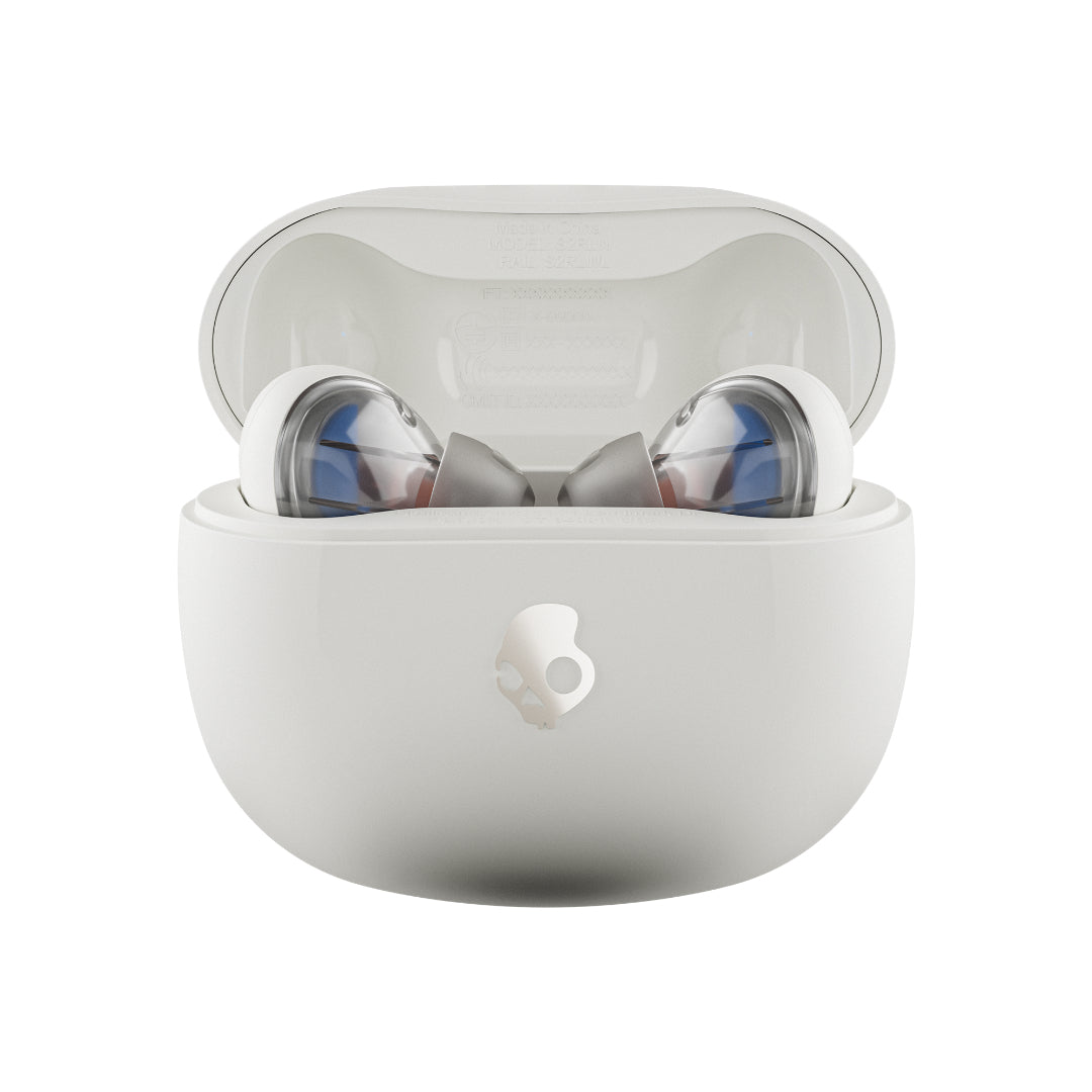 Skullcandy Rail – True Wireless In-Ear Kopfhörer – Bluetooth 5.2, IP55 – Weiss – für Amazon Alexa, bis 42 h