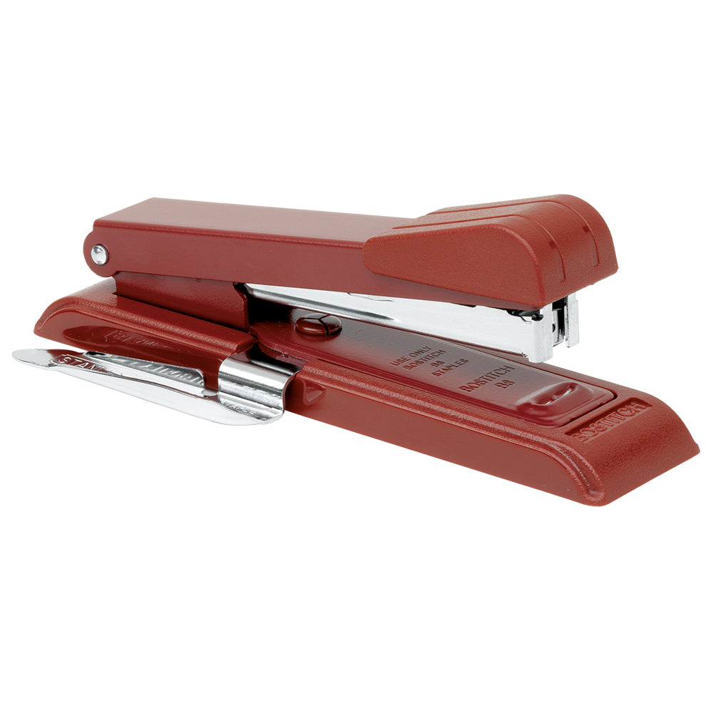 Bostitch B8 Hefter, 26 Blatt, Heftklammer-Entferner, Einlegetiefe 65 mm, Weinrot