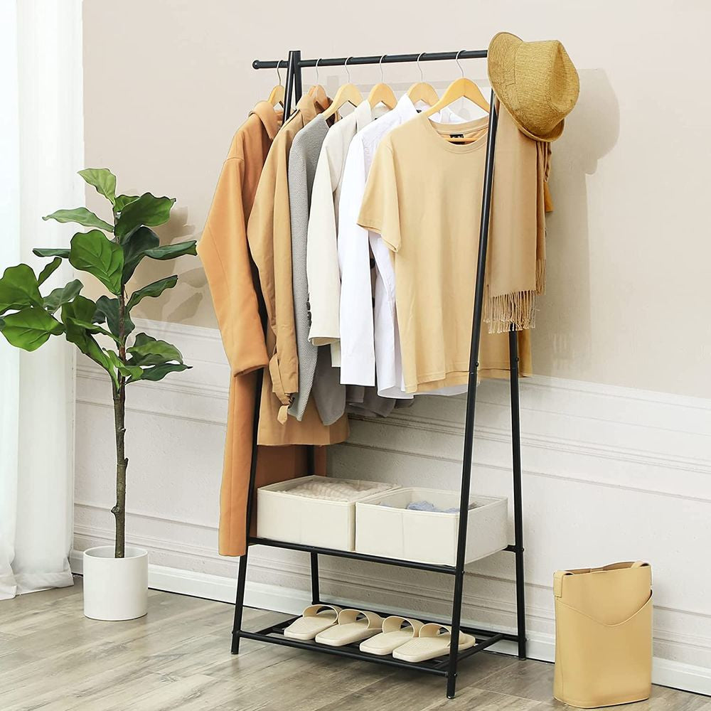 Songmics Garderobenständer – Stahl – Schwarz – 1'550 mm