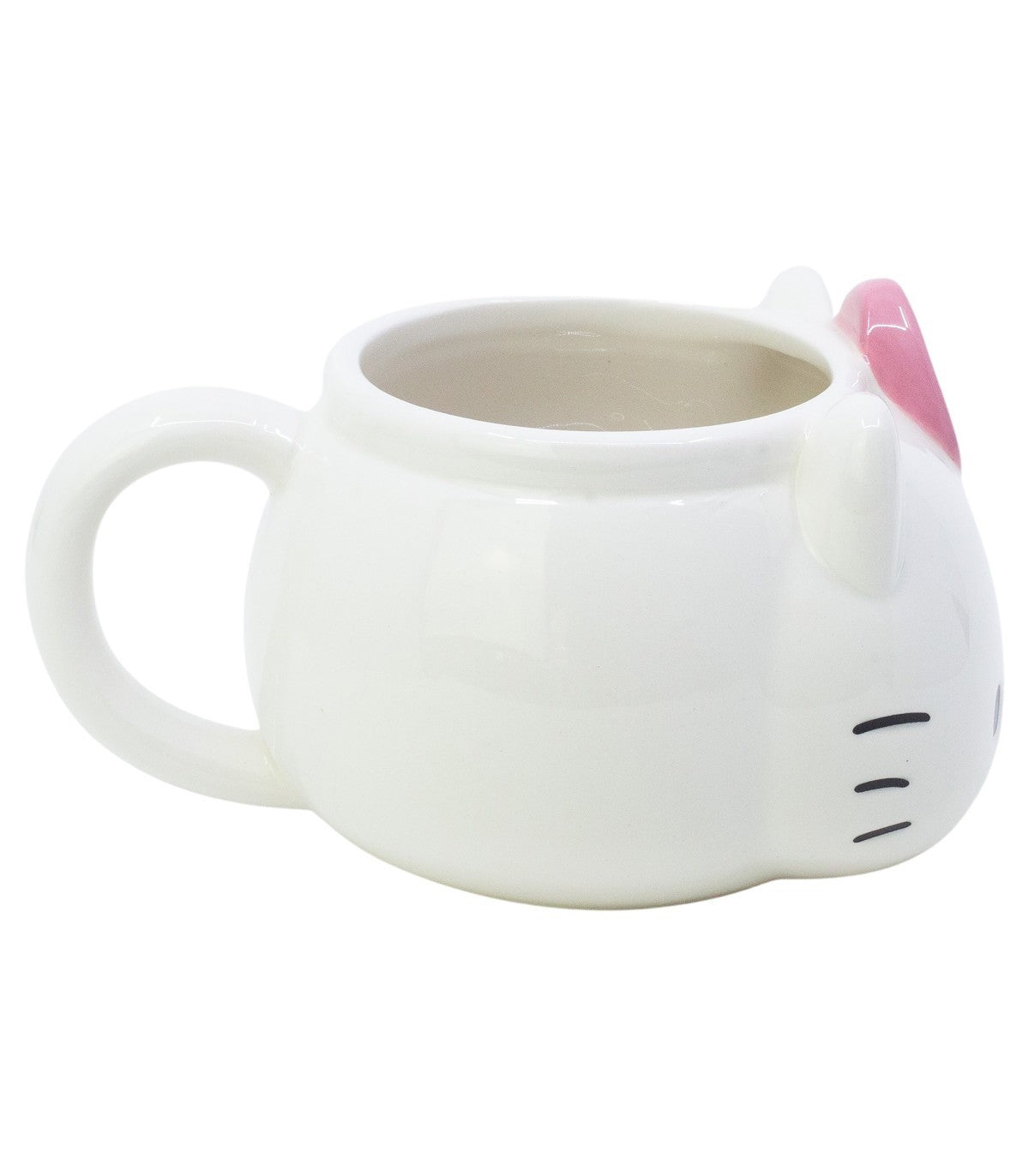 Stor Hello Kitty Tasse – 502 ml, H 8,5 cm, Keramik (Dolomit), Weiss, für Kinder